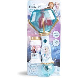 Little Kids Disney Frozen Elsa Light and Sound Musical Bubble Wand